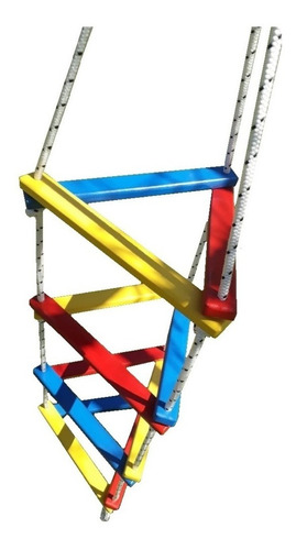 Hamaca Infantil Trepadora Escalera Triangular Colores 1