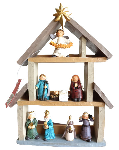 Pesebre Nacimiento 8 Figuras Mide 23 Cm Christmas Collection