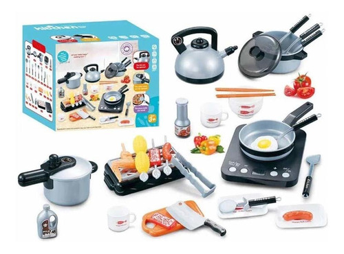 Juego De Cocina Para Niños De 36 Piezas