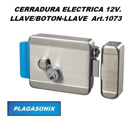Imagen 5 de 10 de Cerradura Electrica Con Doble Tambor Y Llaves Para Porton