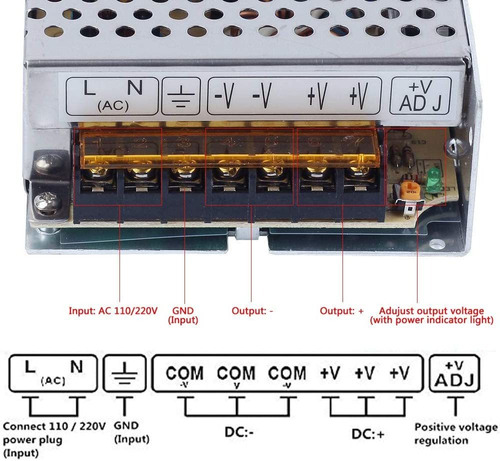 Dc 5v 30a Switching Power Supply 5 Volt 150w Ac110/220v Tran