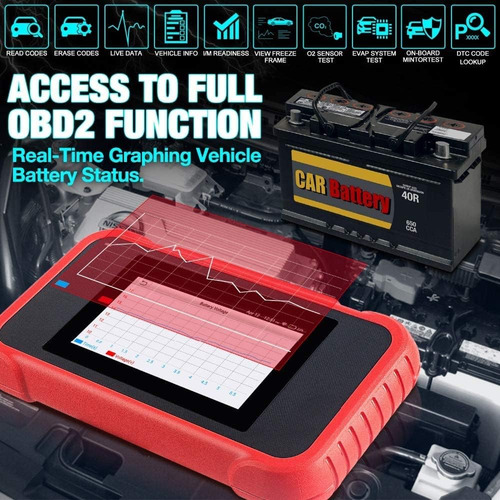 Escáner Obd2 Launch Crp129e, 8 Servicios De Reseteo, Abs/srs