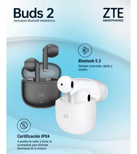 Zte Auriculares Inalámbricos Buds 2 Bluetooth