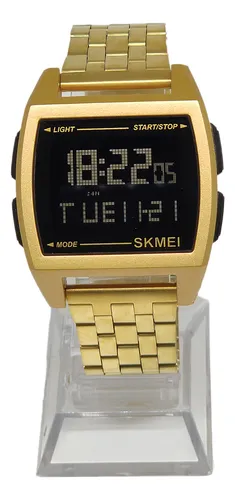 Reloj Skmei Digital 1368 dorado para hombre MercadoLibre
