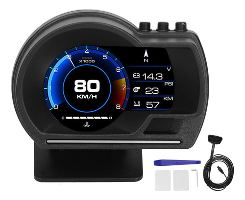 Velocímetro Hd De Sistema Dual Obd2 Gps Con Pantalla Frontal