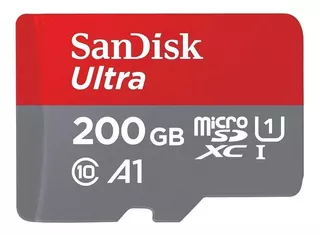 Micro Sd Sandisk Ultra 200 Gb Clase 10 A1 100mb/s