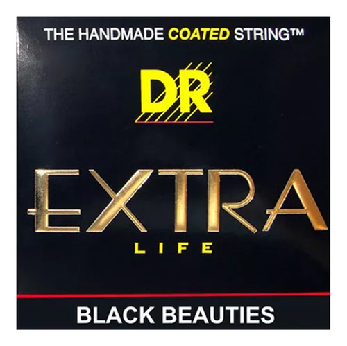 Encordado P/ Guitarra Electrica Dr Bke9 Extra Life Negras