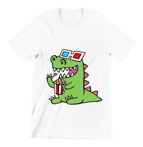 Playera Para Niño T-rex Lentes 3d