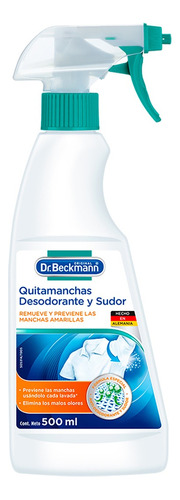 Quitamanchas Desodorante Y Sudor 500ml Dr. Beckmann