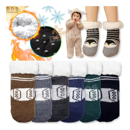 Medias Antideslizantes P/bebé Corderito Pantufla Oferta 