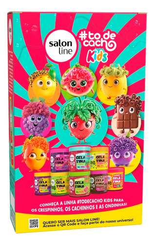 Kit 2x1 Sh 300ml + Cond 200ml Morango Salon Line Kids