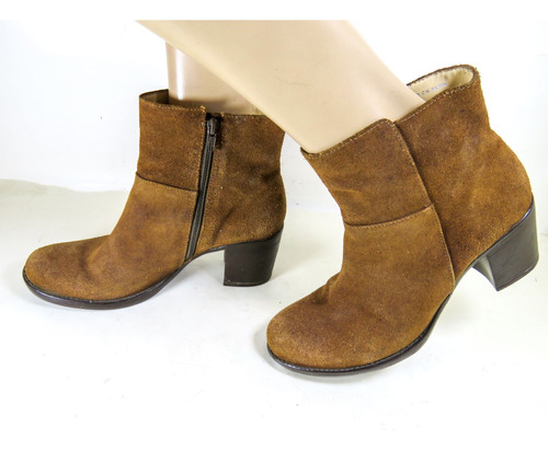 Botas Zapatos Milano Bags Cuero Volteado Talla 39 Cómodos