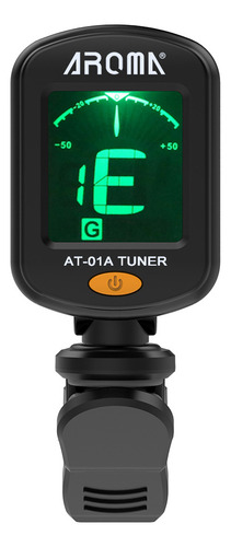 Afinador De Violín Aroma Lcd Tuner At-01a Para Guitarra Crom