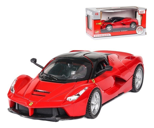 Ferrari Laferrari Miniatura Metal Autos Con Luces Y Sonido