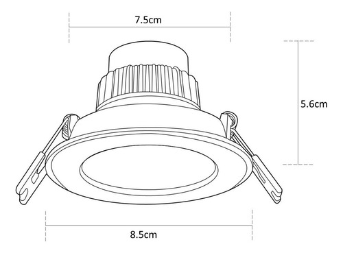 Lámpara Plafón Led De Techo Estevez 19194-0-cw Luz Color 6500