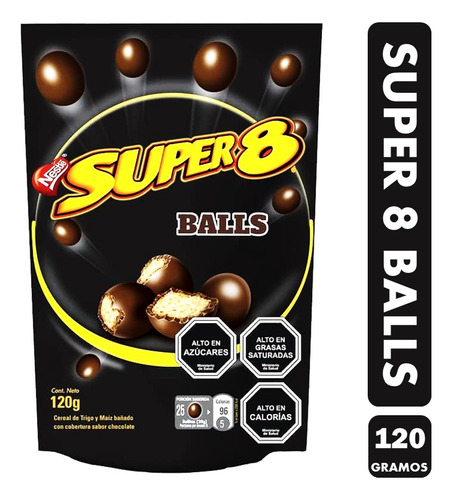 Chocolate Super 8 Balls De Nestlé - Formato Doypack (120 Gr)