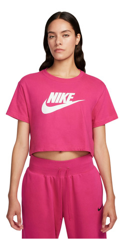 Polera Nike Sportswear Essential Mujer Rosado