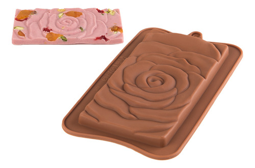 Molde De Silicone Tablete Rosa Silver Chef Ref. Ft375