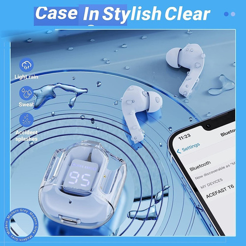 Auriculares Inalámbricos Bluetooth Airs 31 Tws, Transparente