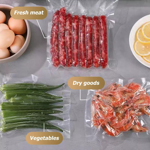 Selladora Automática De Alimentos Al Vacío Blanca + Bolsas
