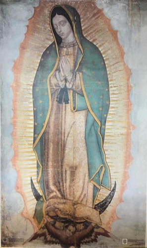 Imagen 1 de 1 de Litografía Virgen De Guadalupe Edición Peregrina  91 X 54cm