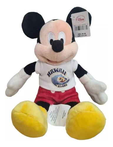 Peluche De Felpa Mickey Mouse Hawaii 8 Disney Original