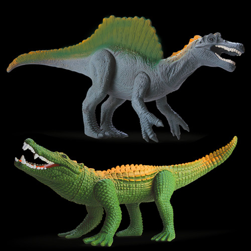 2 Brinquedos Realista Dinossauro Spinossauro E Crocodilo