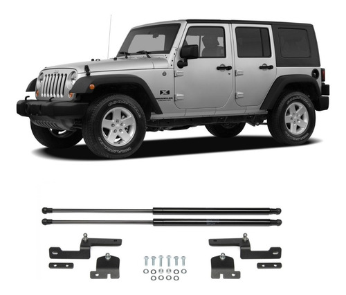 Kit Gatos De Capó  Jeep Wrangler Jk