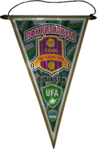 Banderin 37cm Full Color Futbol Uzbekistan Elegir Equipo Pfk Qizilqum Zarafshon Pfk Qizilqum Zarafshon