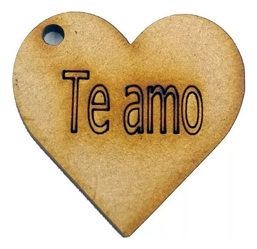 Corazon De Madera  Grabado Personalizado Mdf 3mm 60 Piezas