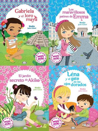 Pack Cuentos De Mini Miki (4 Libros) Akiko Lena Gabriela Ema