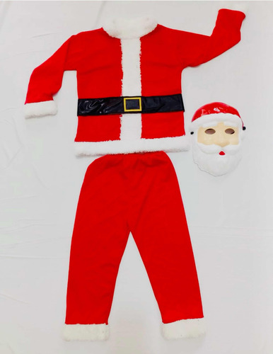 Disfraz Papá Noel Nene Santa Claus Rojo Navidad Fiestas 
