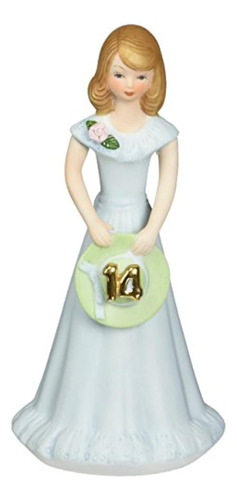 Enesco Growing Up Girls - Figura De Porcelana