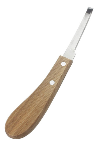 Cuchillo Para Pezuñas, Mango De Madera, Mano Izquierda