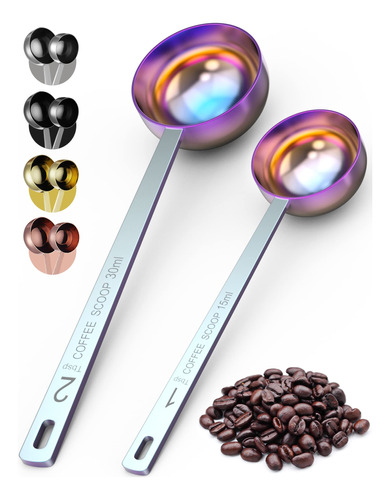 Orblue Juego De Cucharas De Cafe De Alta Calidad, 1 Cucharad