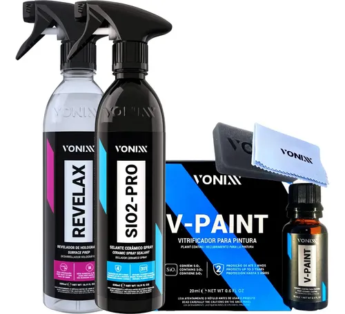 V-Paint 20ml Vitrificador Automotivo SIO2 Pro Revelax