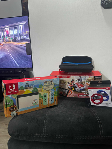 Nintendo Switch Animal Crossing + Mario Kart Home Circuit