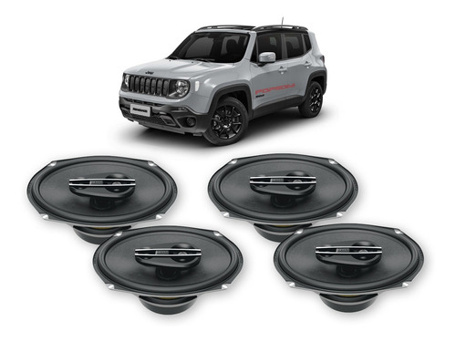 Kit 4 X Falante Hertz 6x9 Cpx690 Jeep Renegade 480 Watts Rms