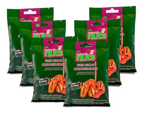 Kit 6x Noz Pecan Caramelizada - Saco 100g