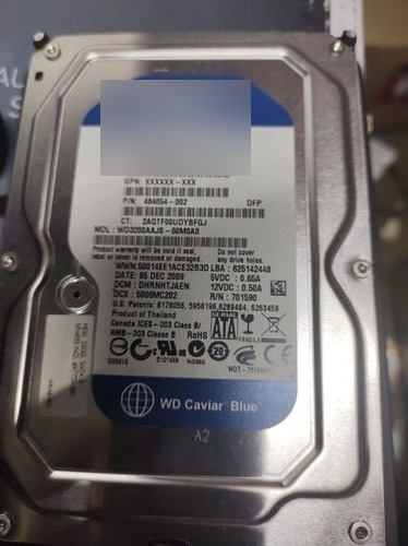 Disco Duro Western Digital. Wd3200aajs Con Vida De 45% (Usado)