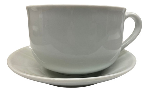 Xícara Consume Grande Um Cabo Com Pires Caldos Sopas 700ml