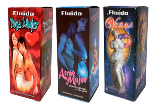 Pack Fluido X 3 Pega Mujer Atrae Mujer Venus Pai Joao