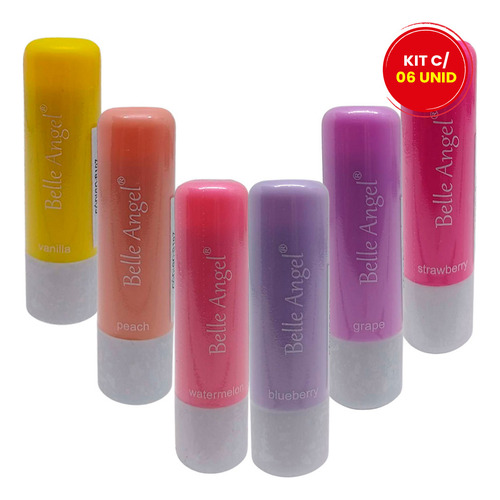 Kit 06 Lip Balm Protetor Labial Belle Angel B107