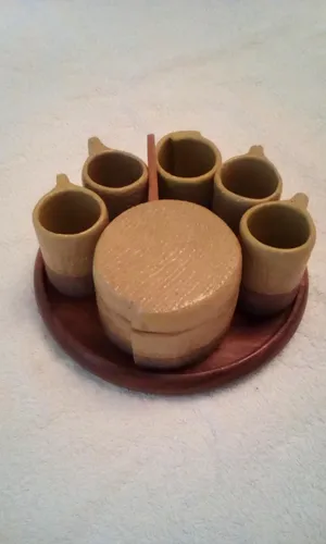 Juego De Cafe Artesanal Nuevo