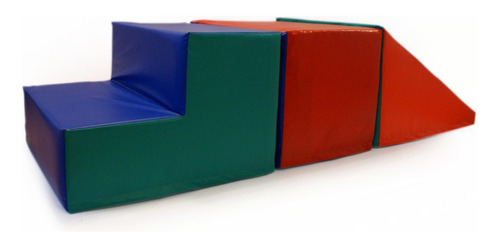 Imagen 5 de 5 de Escalera Goma Espuma Rampa Prisma(3 Piezas)set Nº2 Con Envio
