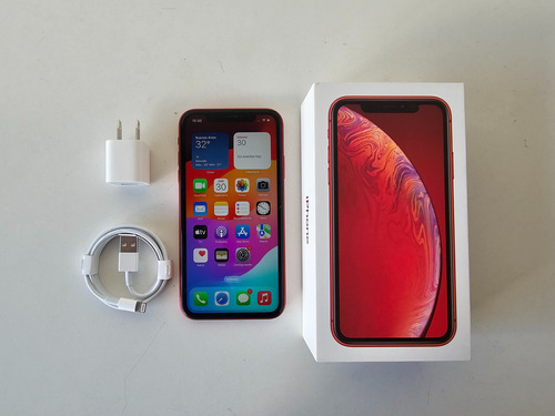 iPhone XR 256gb Bateria Al 77% + Cable, Cargador Y Caja