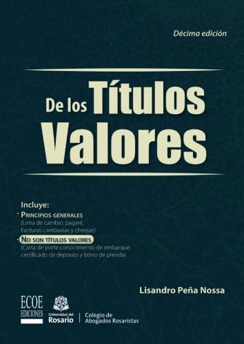 Libro:  De Los Títulos Valores (spanish Edition)