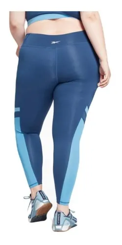 Calza Reebok Workout Ready Mujer Azul
