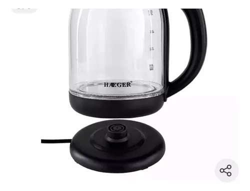 Hervidor De Vidrio Calentador Agua Eléctrico Con Luz Led