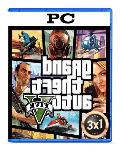 Grand Theft Auto V ( Gta V ) Pc 3x1